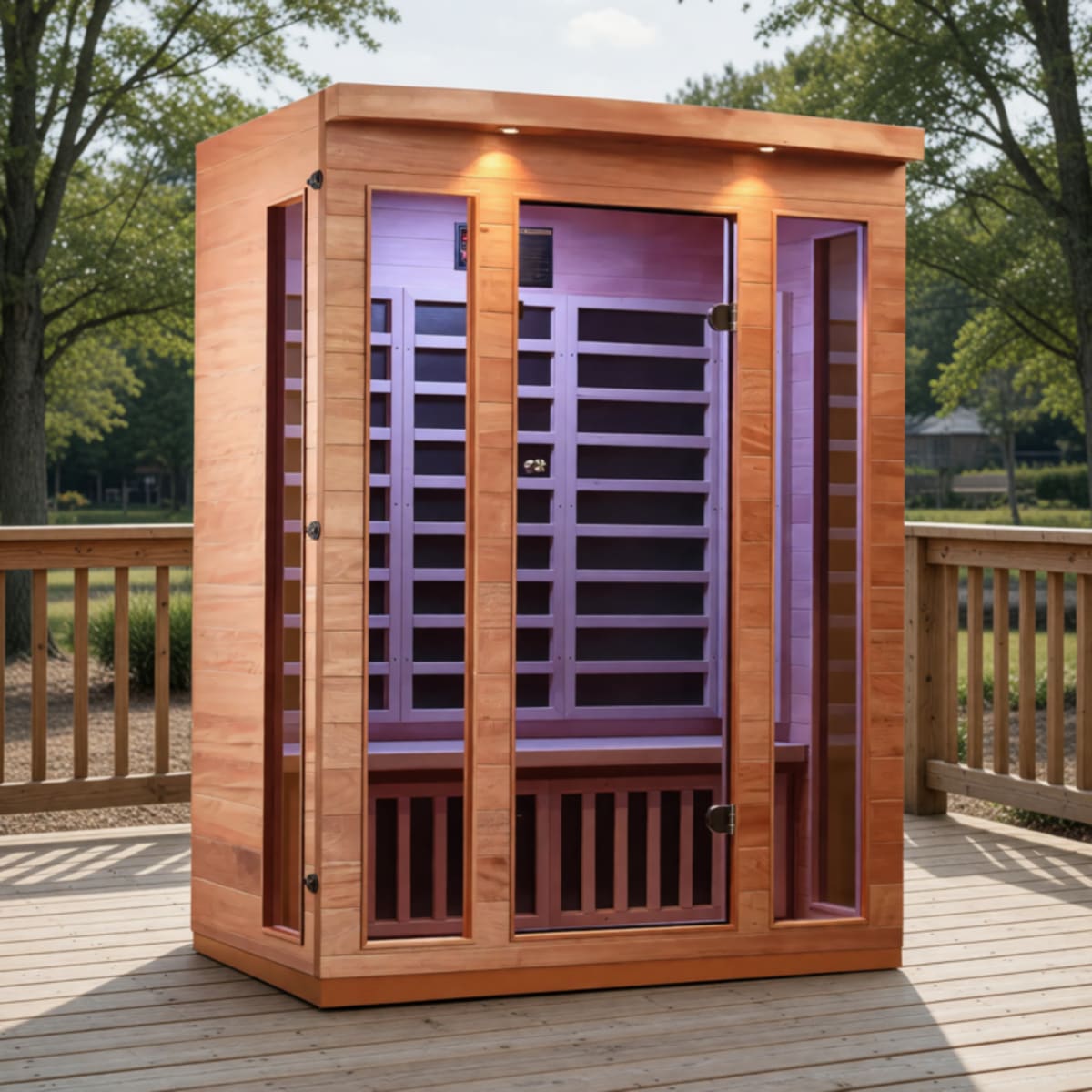 2025 New Hongyuan 3 Person Indoor Bluetooth Sauna RSHY1044 Infrared – Helena, AL