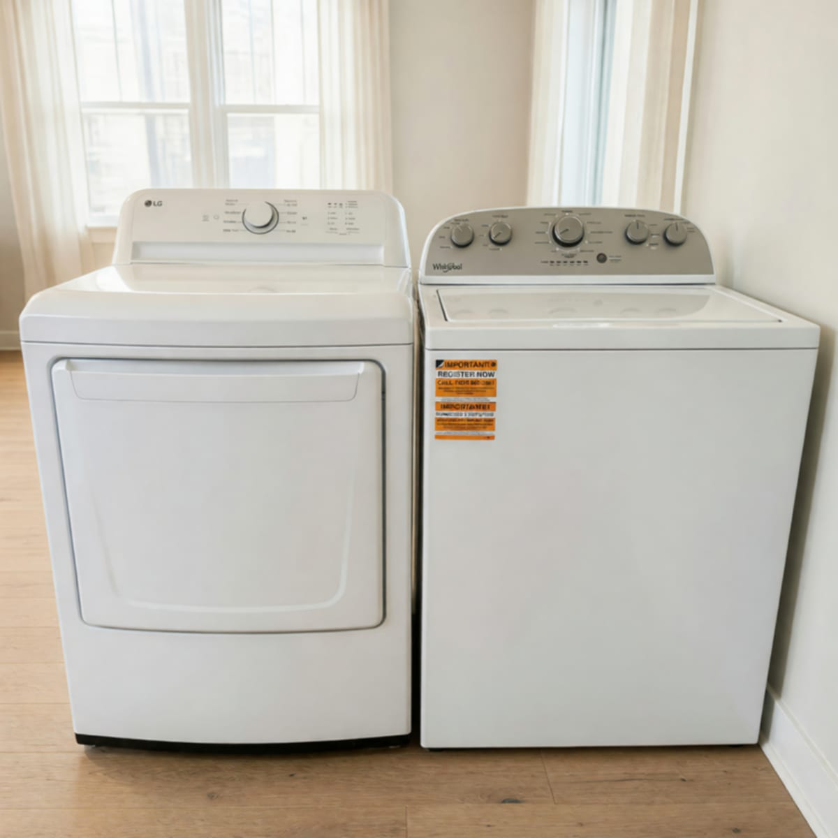2024 Like New LG and Whirlpool Washer Dryer Set 3.5 and 7.3 Cu Ft White – Searcy, AR