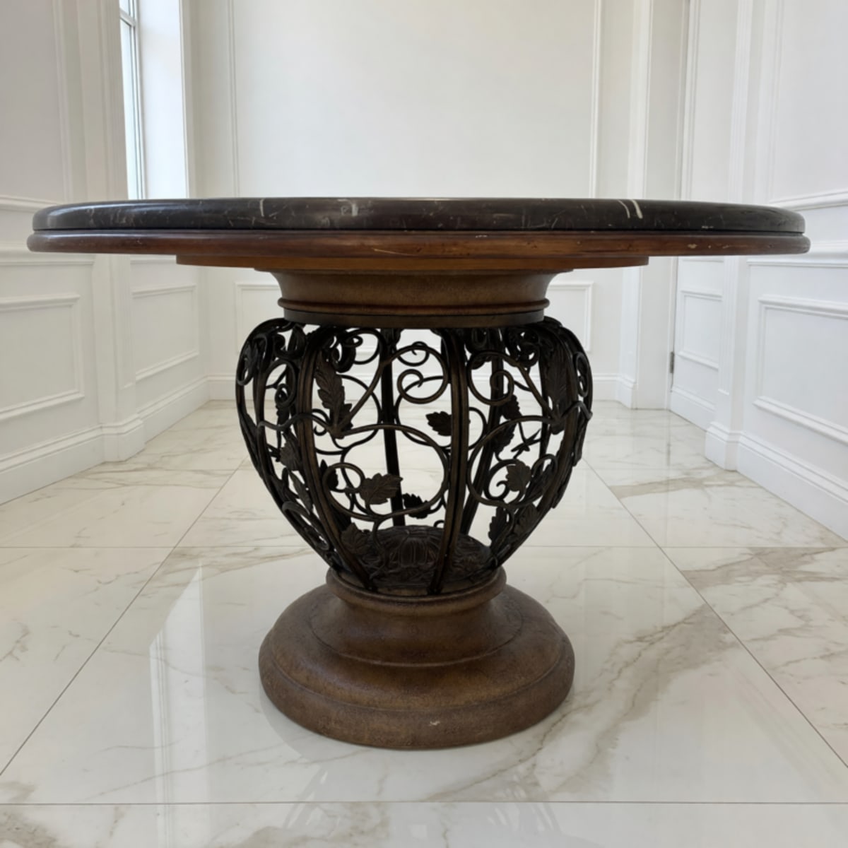Drexel Heritage Marble Center Hall Table 586-620ST-SLM – New Condition – Bedford, NY