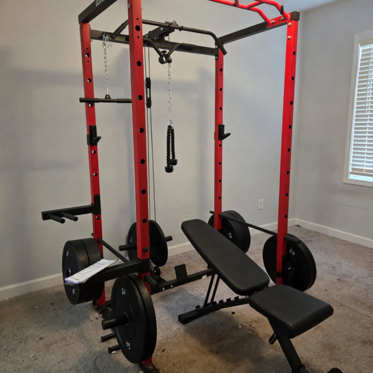 Goime Power Cage Squat Rack – Like New, 2000 Lbs Capacity – Burlington, NC