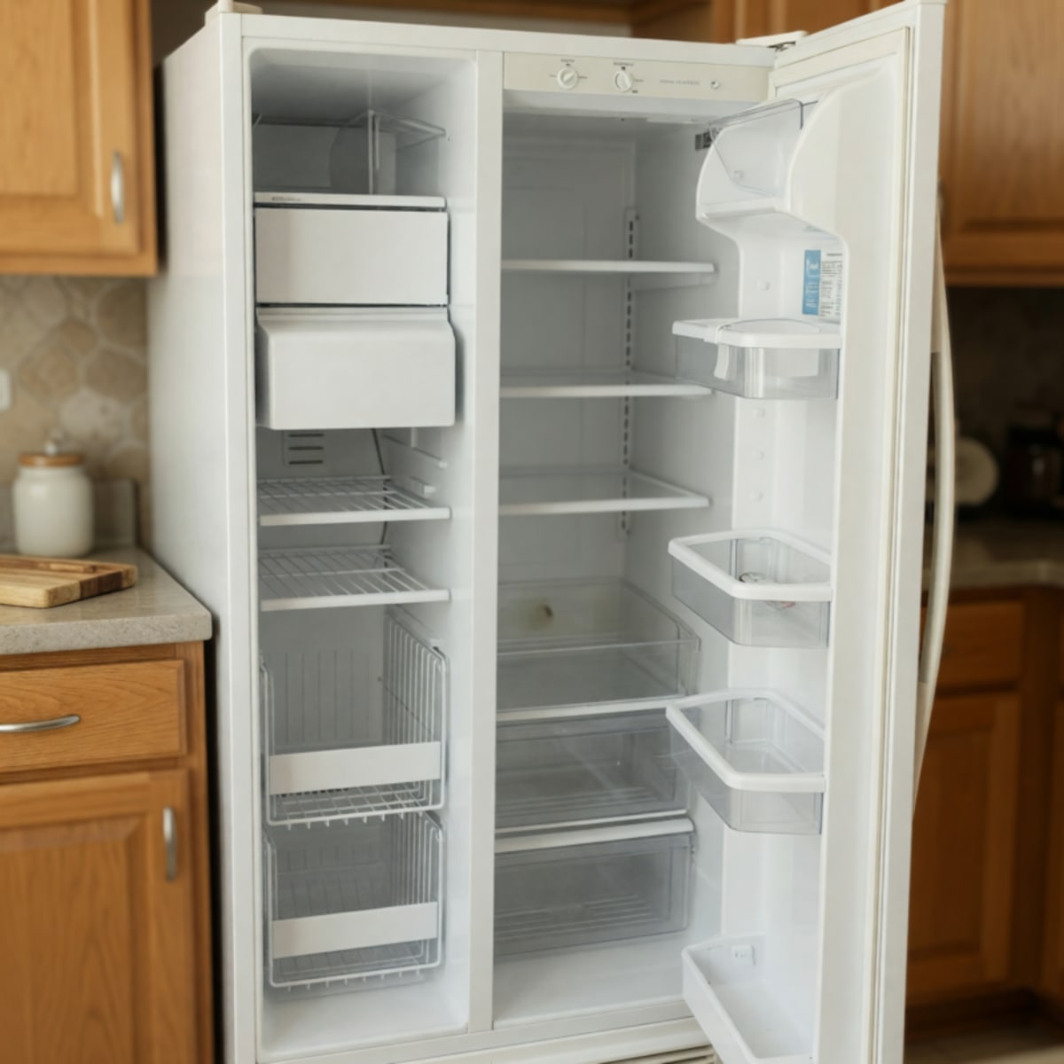 Whirlpool ED25RF Side-by-Side Refrigerator – Good Condition, 25.2 Cu Ft – Raleigh, NC