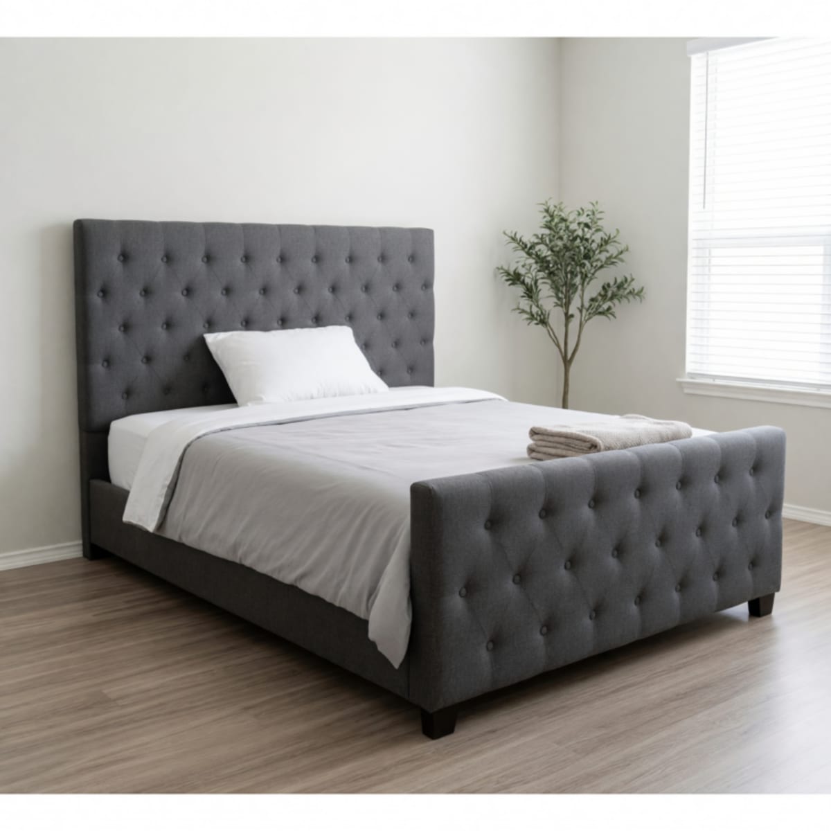Ashley Queen Bed – Like New, Includes Mattress – Lewisville, TX