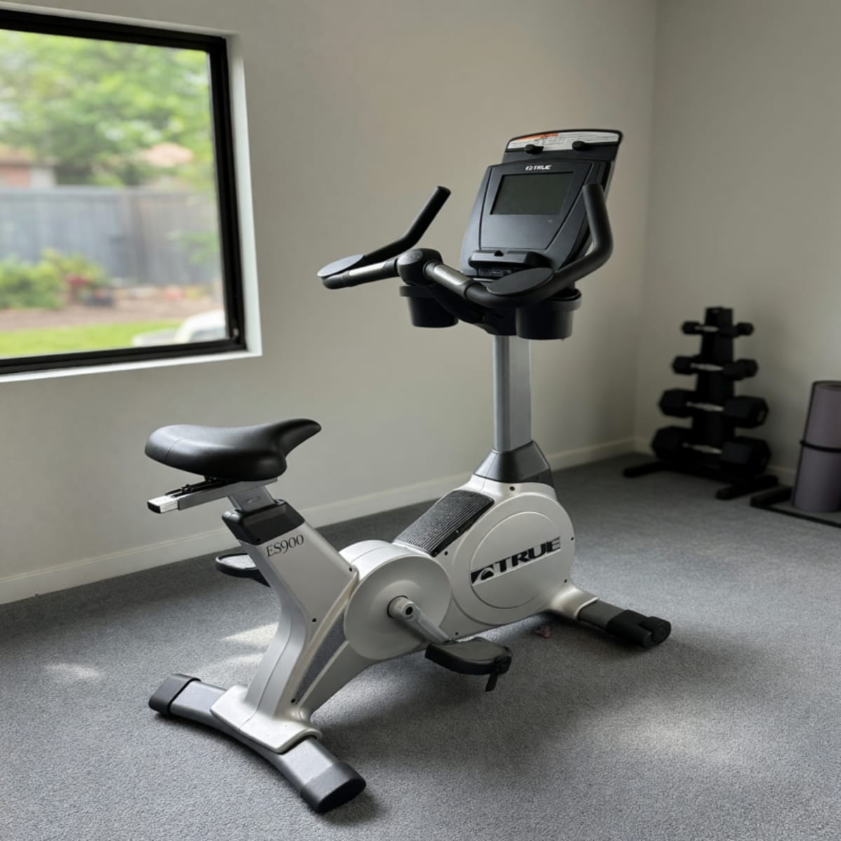 2022 True Fitness ES900 Upright Bike – Like New, Adjustable Seat – Boynton Beach, FL
