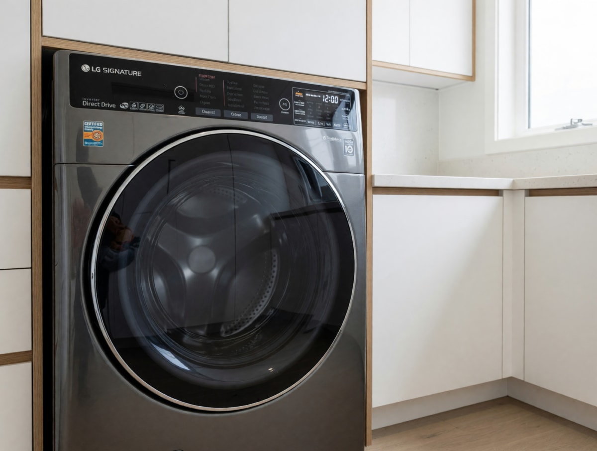 LG Signature Washer and Dryer Set – Good Condition, Electric, Smart Features – Milton, GA