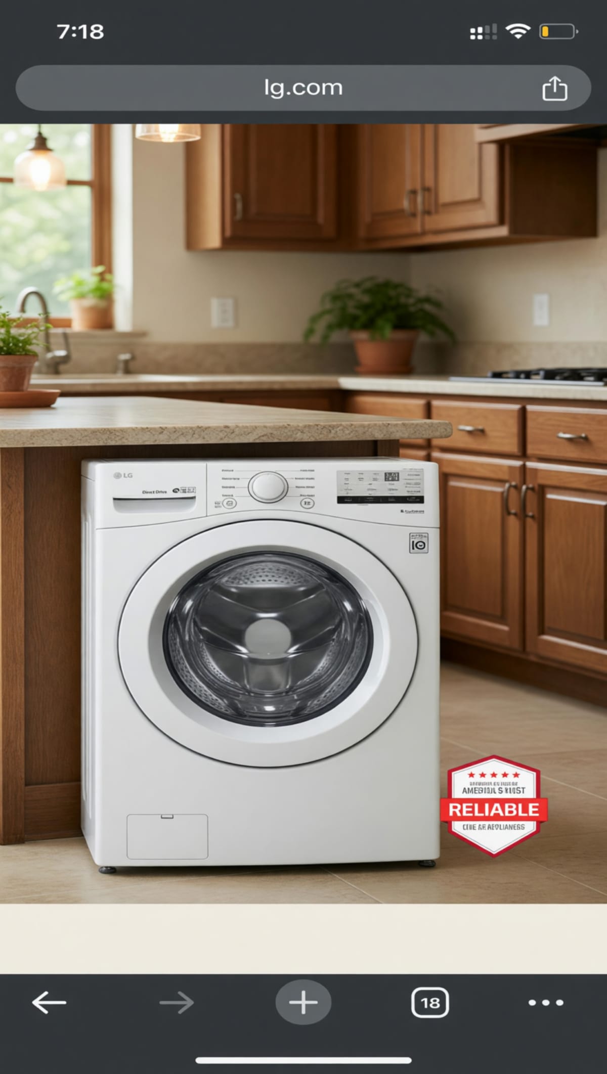 LG Washer Dryer Set WM3400CW DLE3400W – Like New, Smart Features – Houston, TX