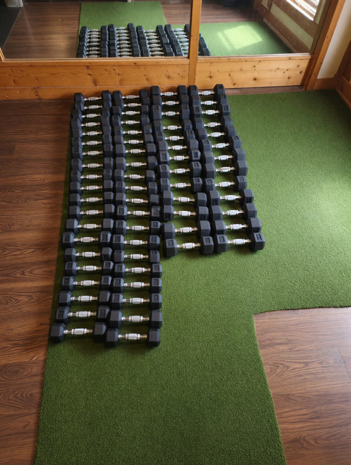 Hampton Rubber Coated Dumbbells Like New with Rack 624 Lbs – San Diego, CA