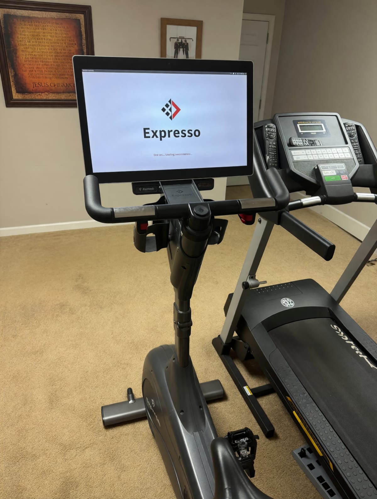 Expresso Go Upright Exercise Bike – Good Condition, Digital Display – Dallas, GA