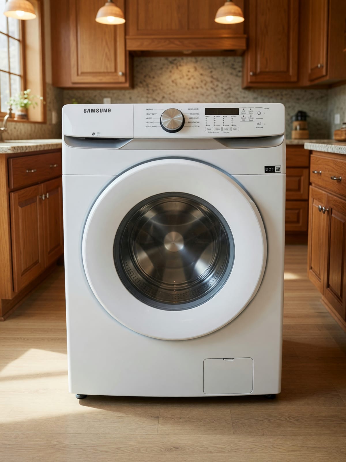 Samsung White Front-Load Washing Machine with Digital Display in Good Condition – Austin, TX