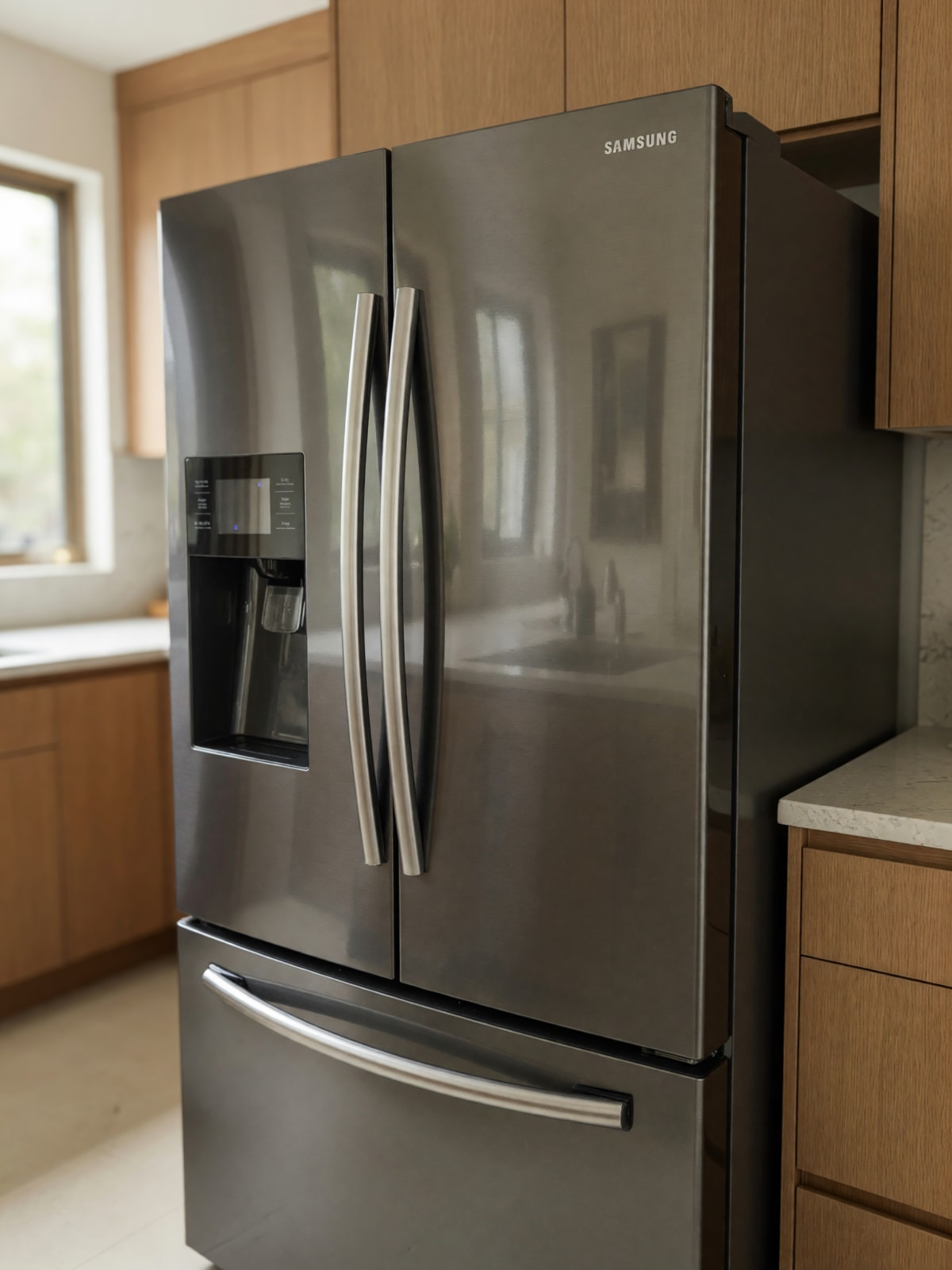 Samsung 2016 RF263BEAESG Free-Standing Refrigerator in Good Condition