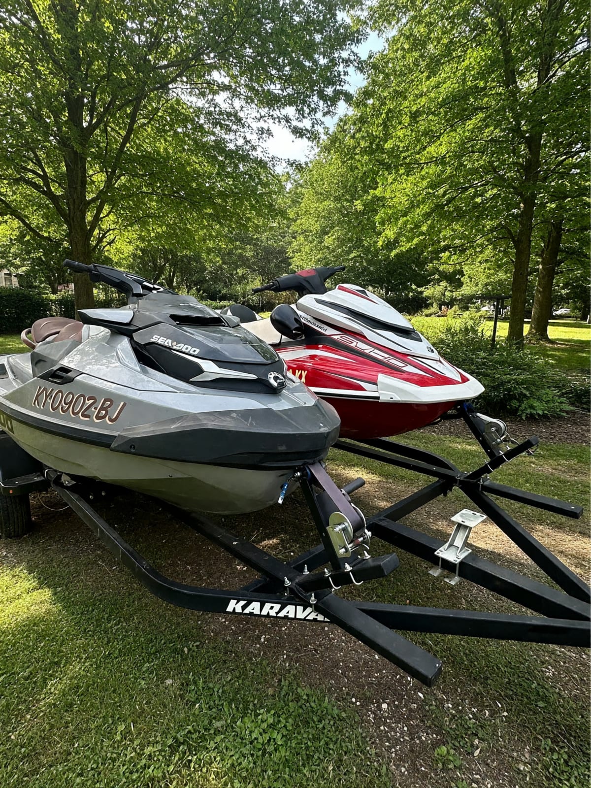 2019 SeaDoo GTX 300 Limited and Yamaha GP1800 SVHO Jet Skis in Good Condition