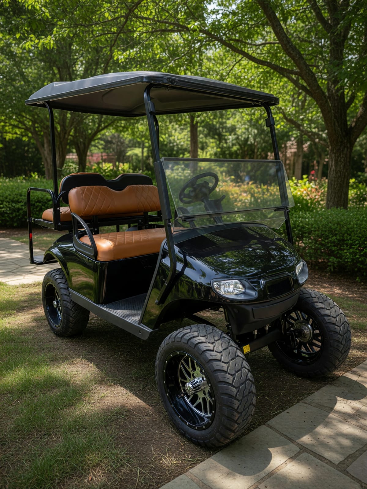 EZGO TXT GAS EFI 2+2 Lifted 4 Passenger Golf Cart in Like New Condition