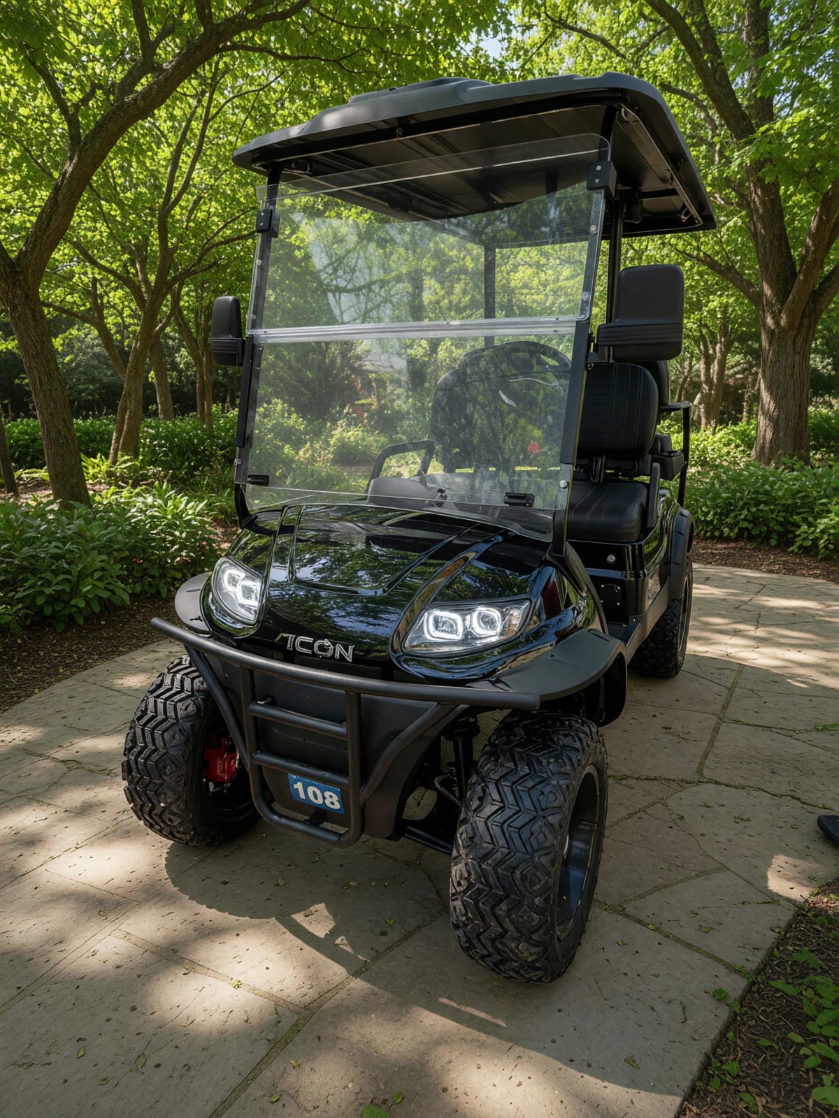 ICON Electric Golf Cart 4 Seater Lifted in Like New Condition