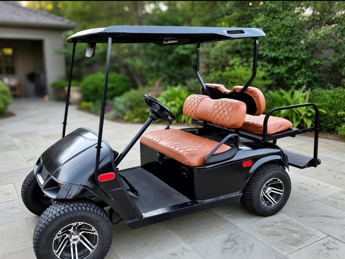 Lifted Electric Golf Cart in Good Condition