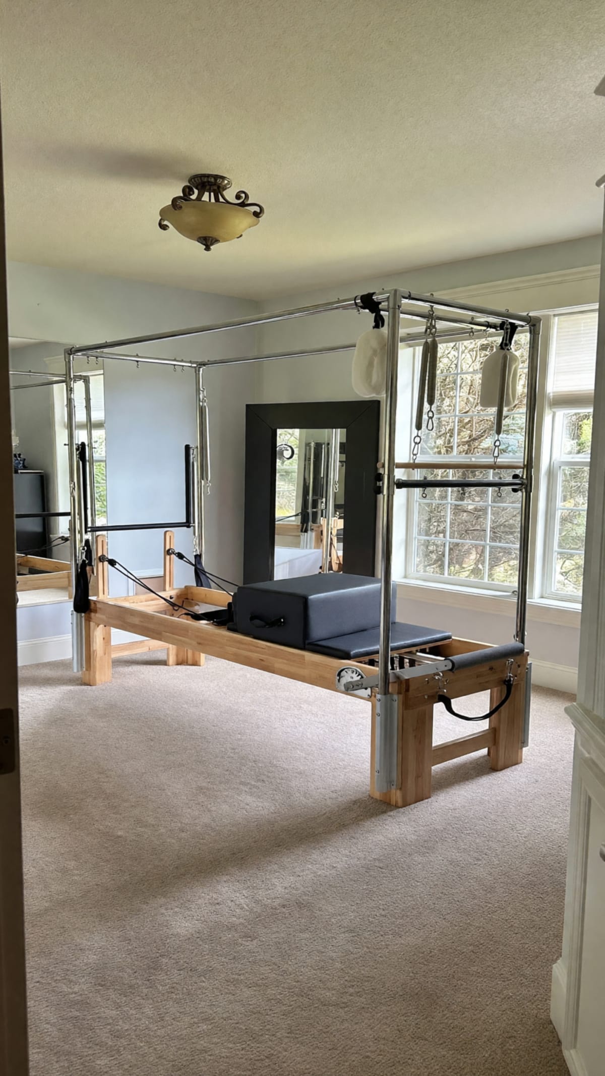 Pilates Reformer with Trapeze Tower in Like New Condition