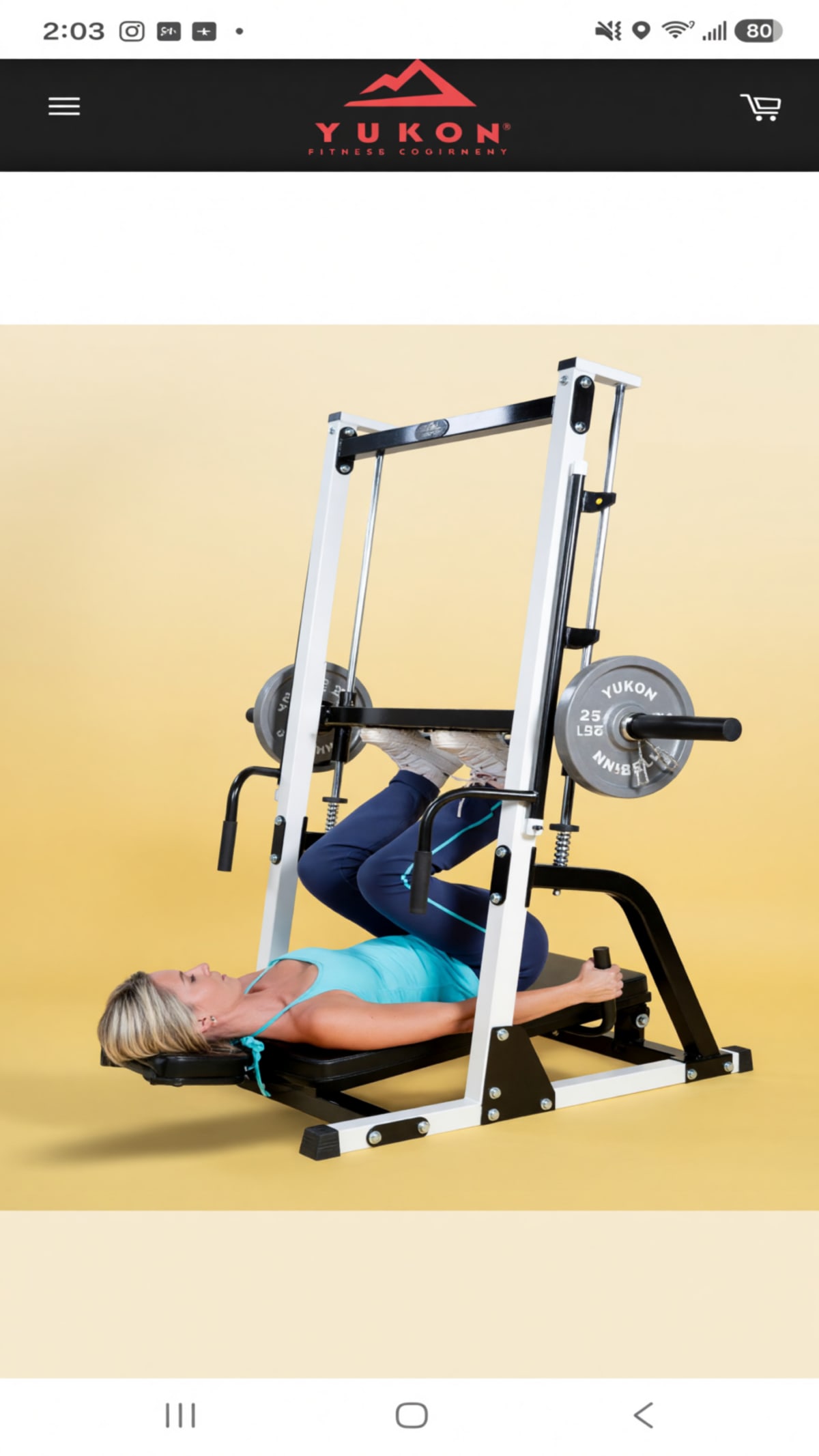 Yukon Angled Leg Press Weight Machine in Like New Condition