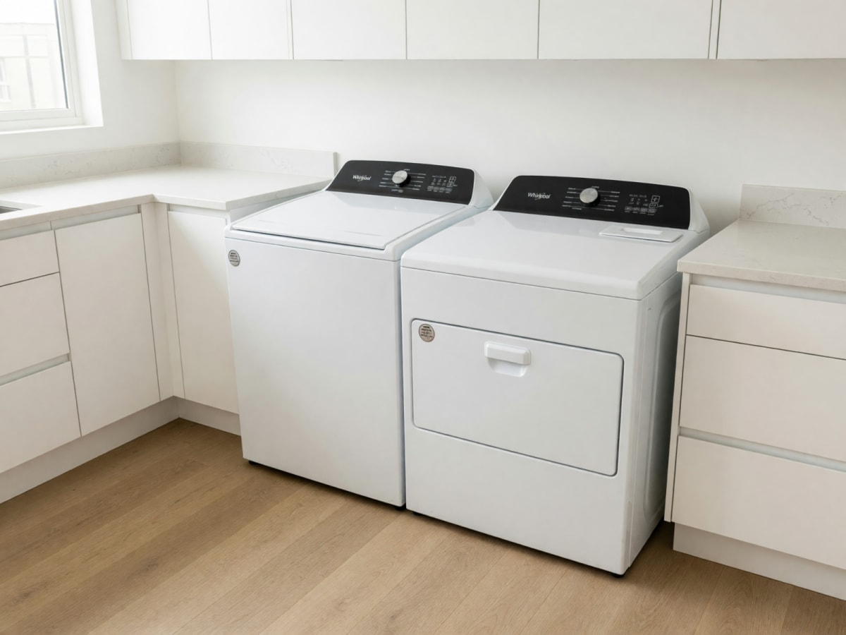 2021 Whirlpool Washer & Dryer Set WTW5015LW0 WED5010LW0 Like New – San Diego, CA