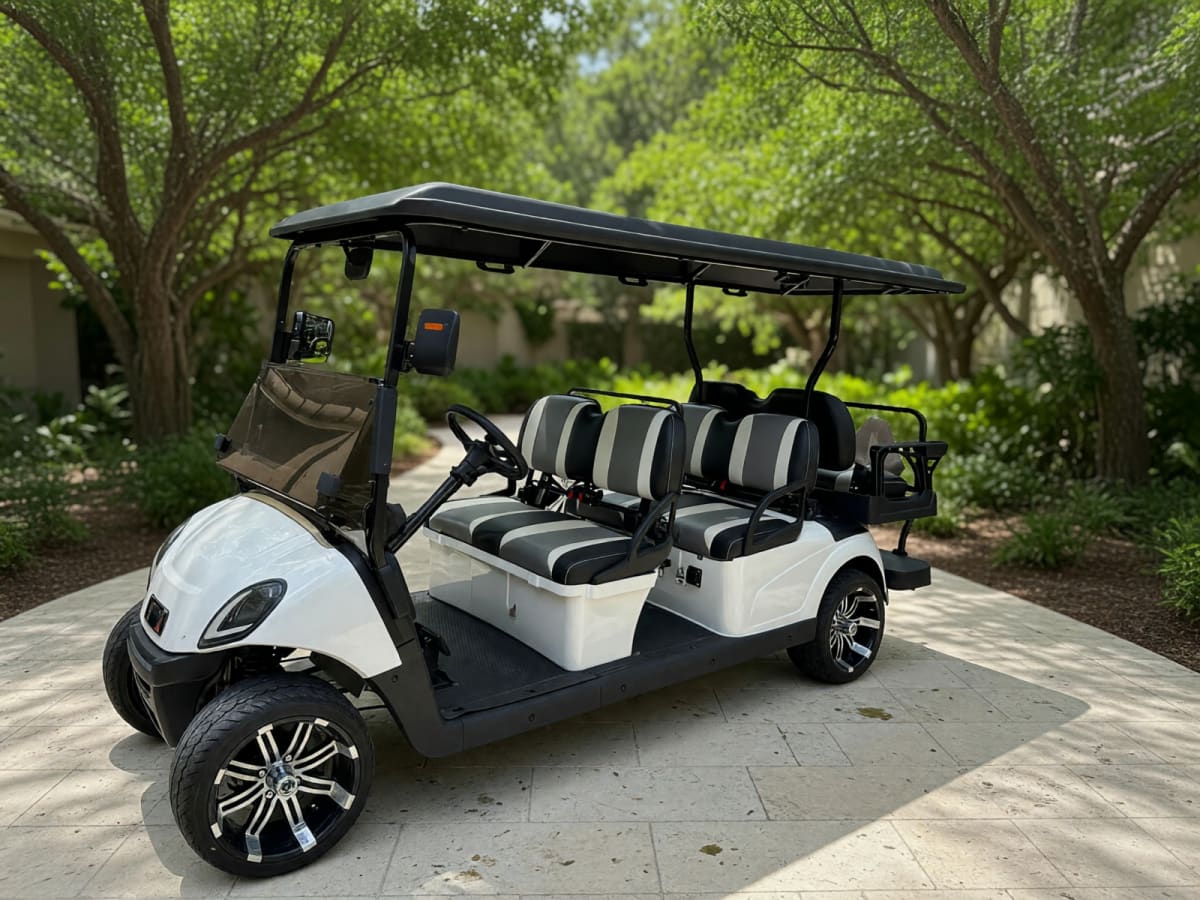 Alpha 2023 EV 6 Passenger Electric Golf Cart in Like New Condition – Boca Raton, FL