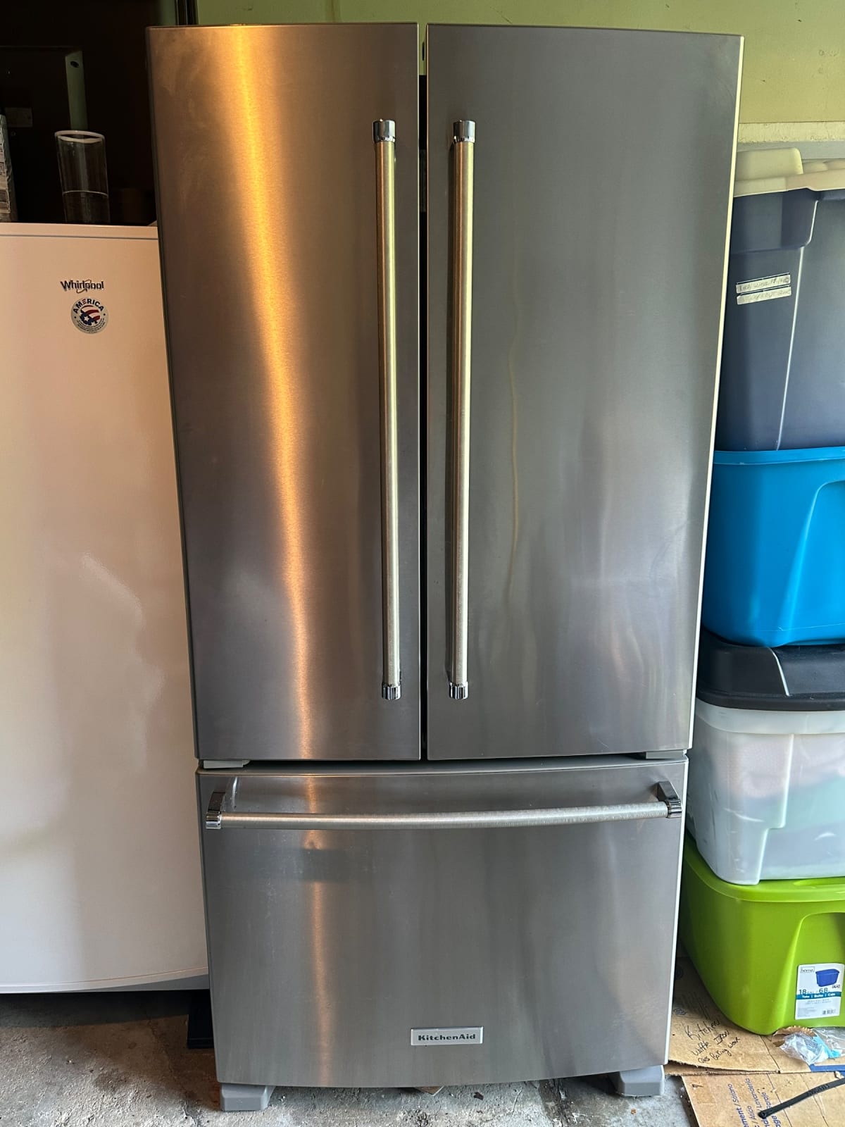 2016 KitchenAid 22 Cu Ft French Door Refrigerator Good Condition – Yorktown Heights, NY