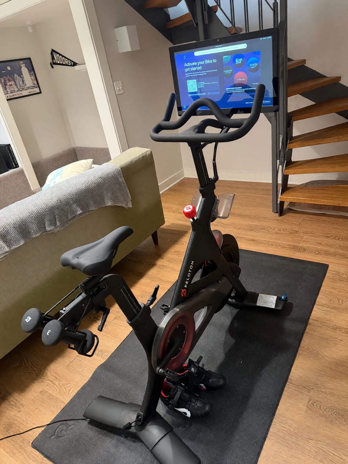 2023 Peloton Original Bike – Like New, Includes Shoes Mat Weights – Brooklyn, NY