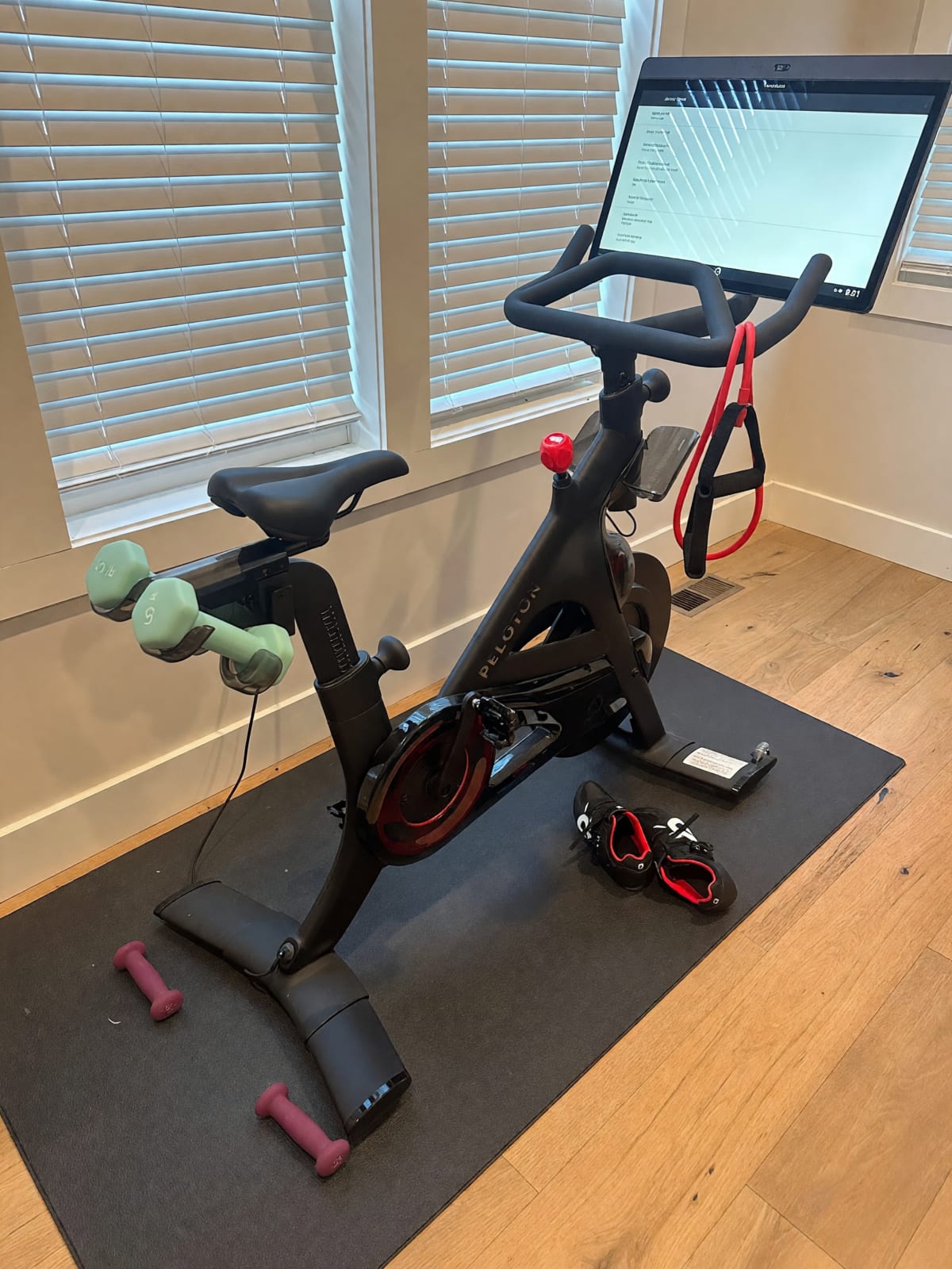 2021 Peloton Bike – Good Condition, 23.8 Inch Screen, Shoes & Mat – Knoxville, TN