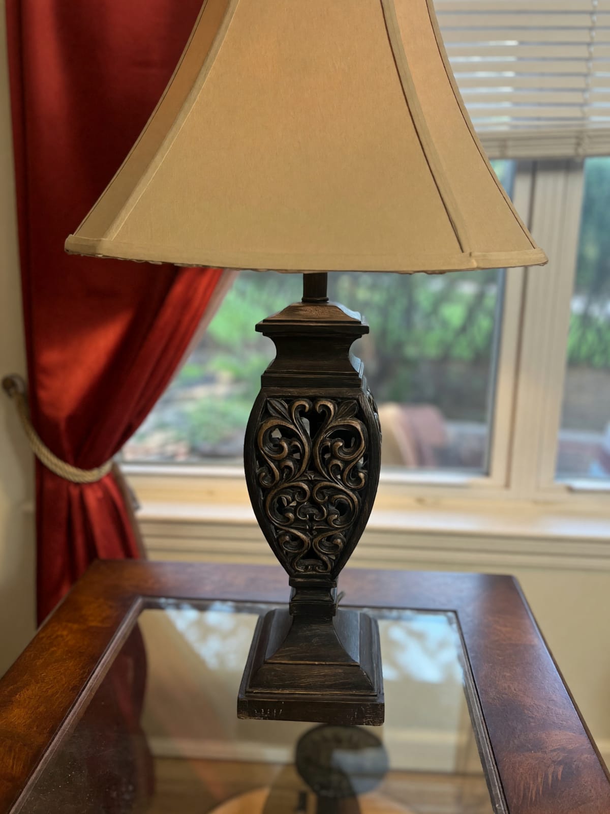 Kenroy Home Table Lamp – Good Condition, 33 Inch Rustic – Coram, NY
