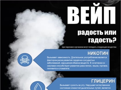 ОБ ОПАСНОСТИ ЭЛЕКТРОННЫХ СИГАРЕТ