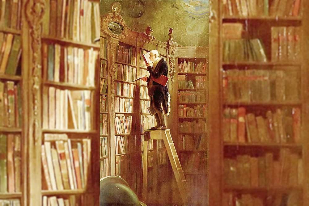 Книжный червь. Carl Spitzweg книжный червь. 