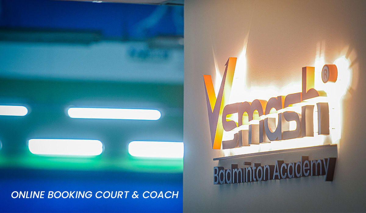 Online Booking Court and Coach Vsmash Badminton Academy