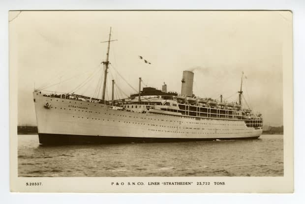 an old photograph of a ship