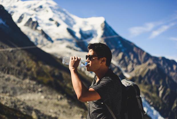 man in the mountains