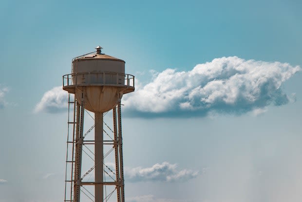 a water tower