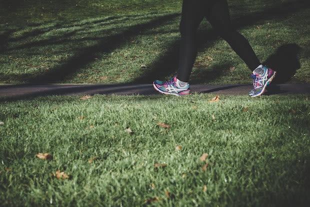 a person running