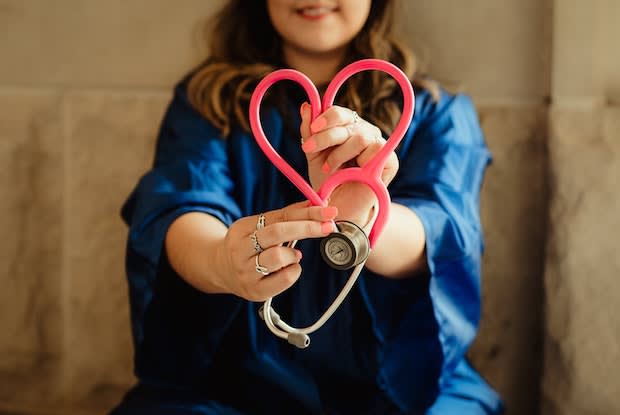 a doctor holding a stethoscope