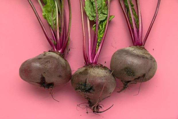 three beetroots