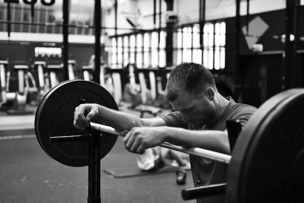 a man at the gym