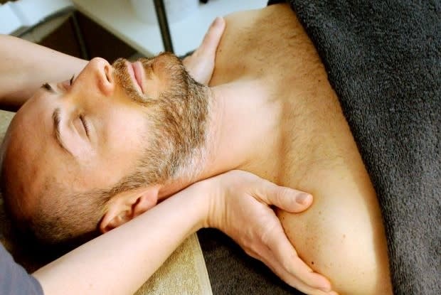 a man receiving a massage