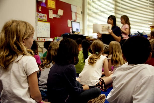 children in a classroom