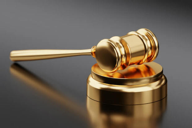 a golden gavel