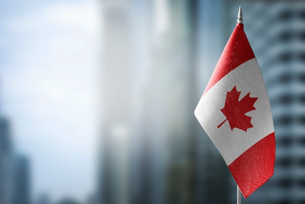 a Canadian flag