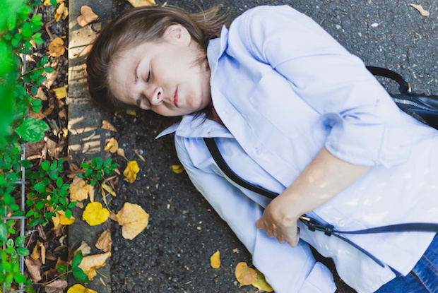 a woman having a seizure