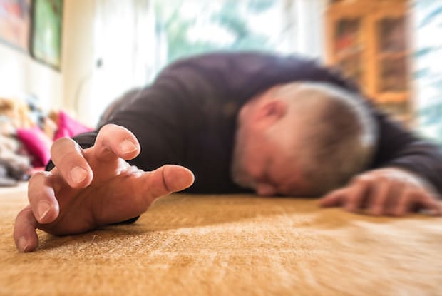 a man having a seizure