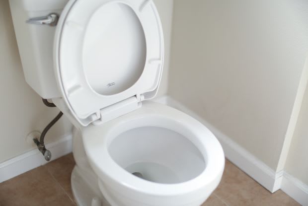 a white toilet