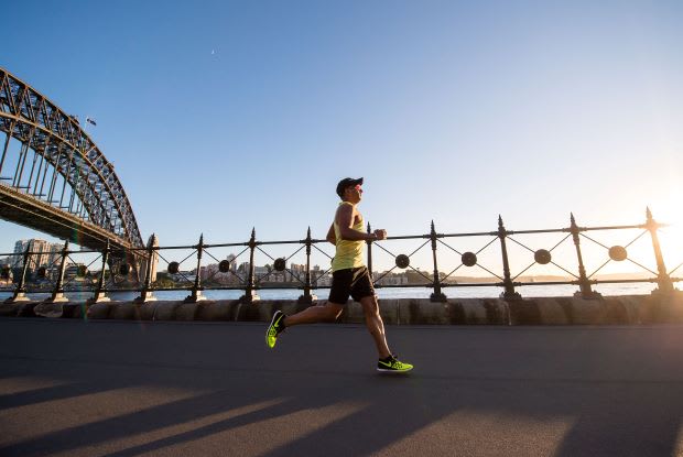 a man running