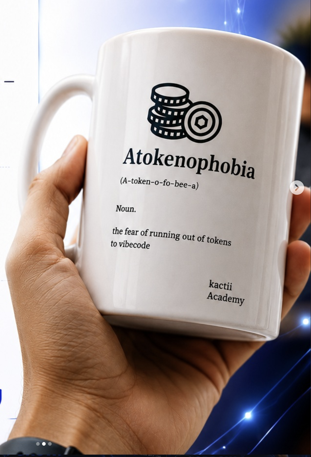 Limited Edition "Atokenophobia" Coffee Mug — For Devs Who Fear Running Out of Tokens