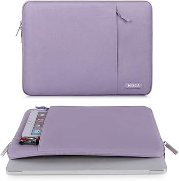 MOCA Laptop Case 13.3 inch, 13-13.3 inch Laptop Sleeve Compatible with MacBook Air/Pro 13/Pro 14 M5 M4 M3 M2 M1, HP Dell ASUS Lenovo,Polyester Vertical Computer Sleeve Bag with Pocket