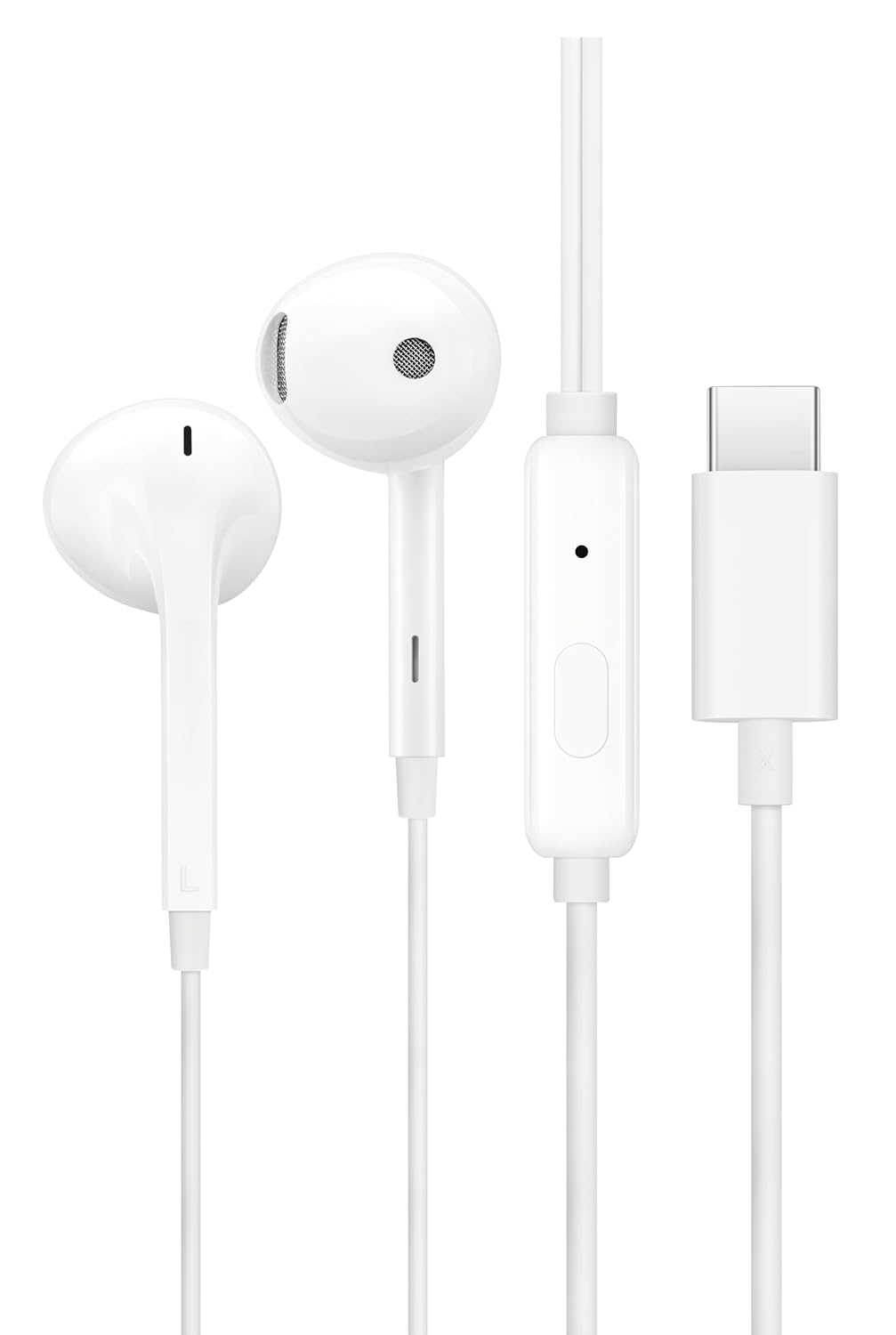 OnePlus Half in-Ear Wired Digital Earphones Lite Type-C MH136 White in