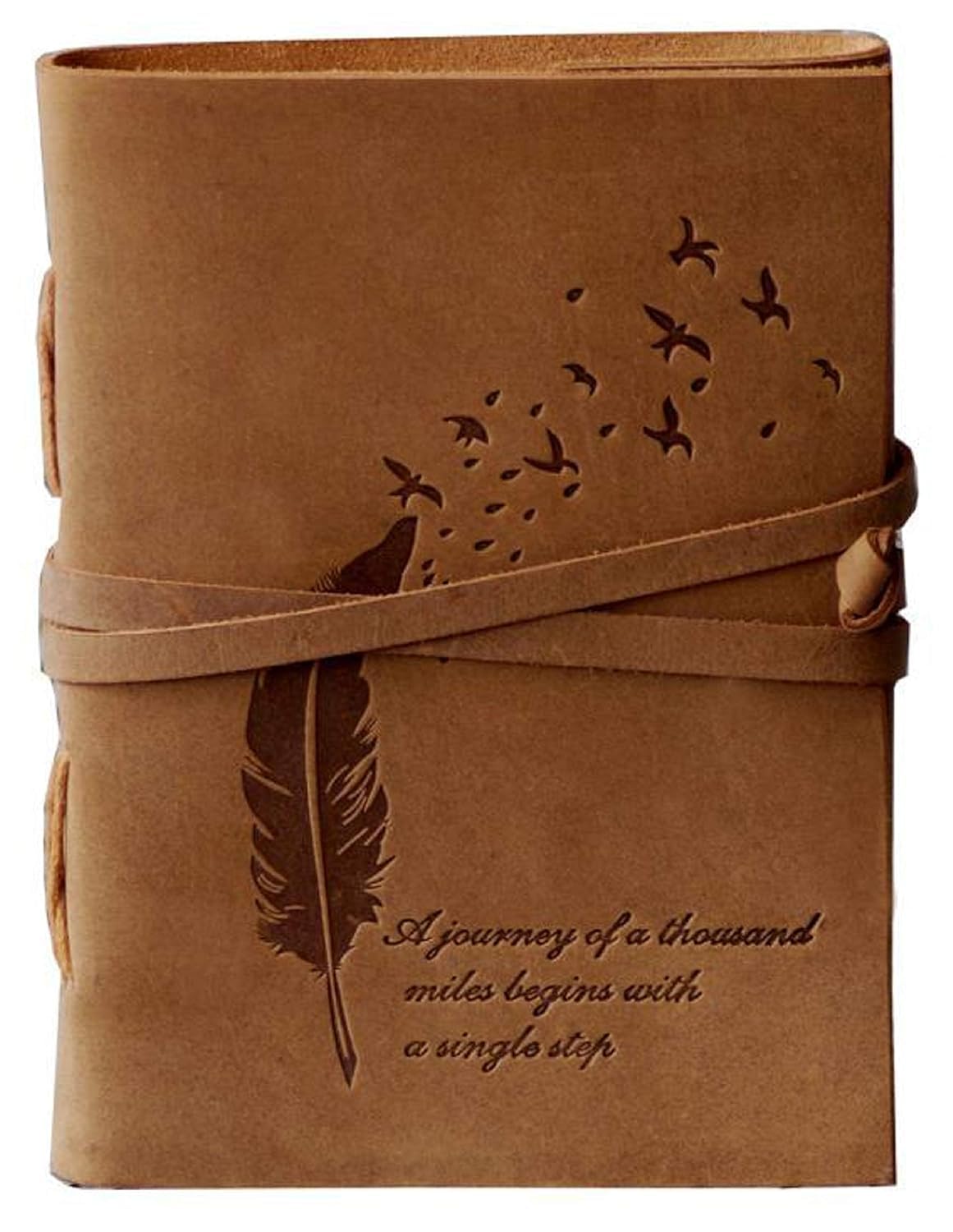 Handmade Leather Bound Diary cum Notepad