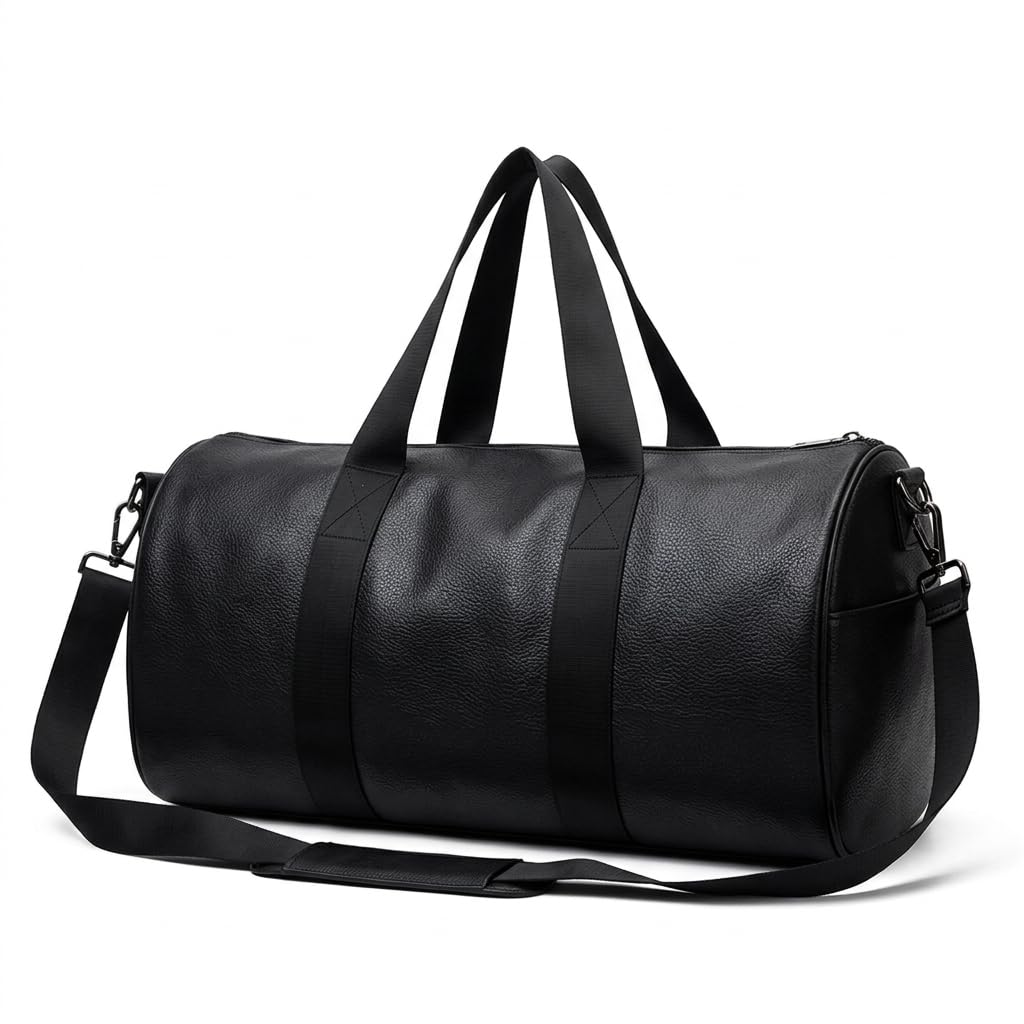 Strutt Waterproof Genuine Leatherette Gym Bag Duffel Bag