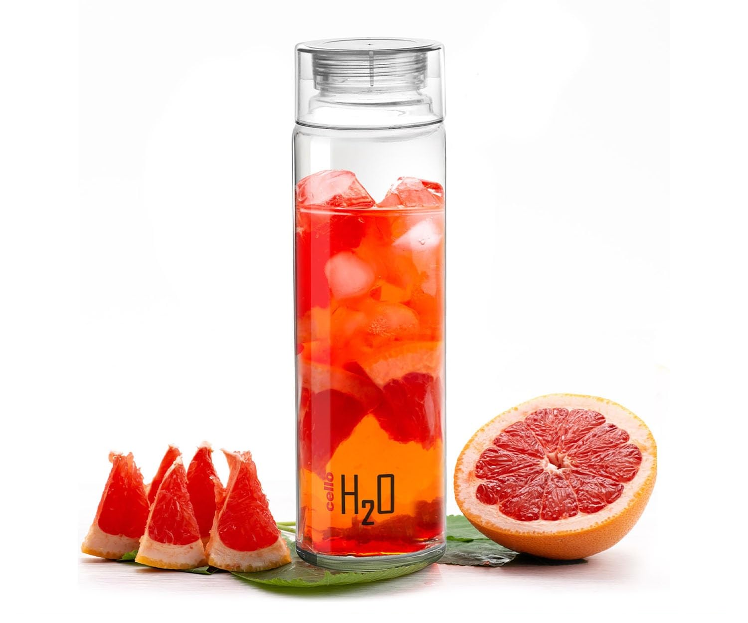 CELLO H2O Glass Water Bottle