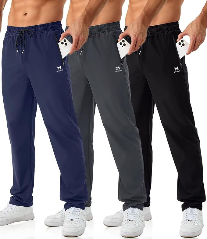 Mens Joggers with Zipper Pockets